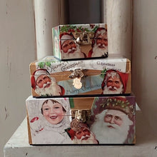 Load image into Gallery viewer, CHRISTMAS DECOUPAGE BOX #1 - SMALL - Bon Ton goods

