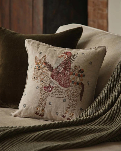 Christmas Donkey Pillow | Coral & Tusk - Bon Ton goods