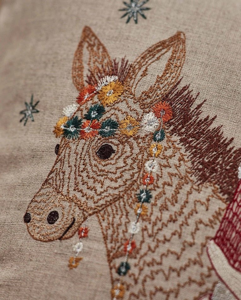 Christmas Donkey Pillow | Coral & Tusk - Bon Ton goods