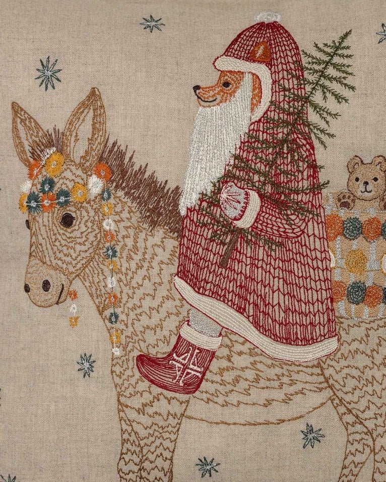 Christmas Donkey Pillow | Coral & Tusk - Bon Ton goods