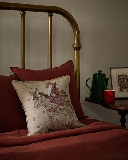 Christmas Donkey Pillow | Coral & Tusk - Bon Ton goods