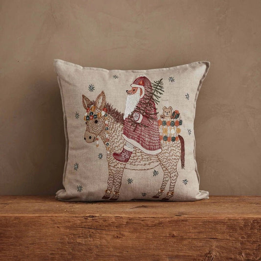 Christmas Donkey Pillow | Coral & Tusk - Bon Ton goods