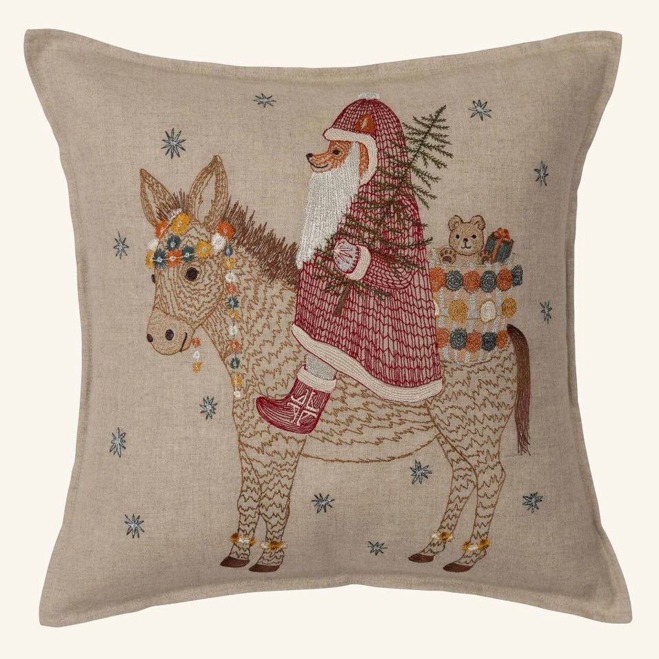 Christmas Donkey Pillow | Coral & Tusk - Bon Ton goods