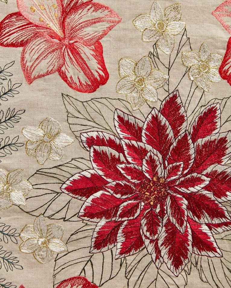 Christmas Flowers Table Runner | Coral & Tusk - Bon Ton goods