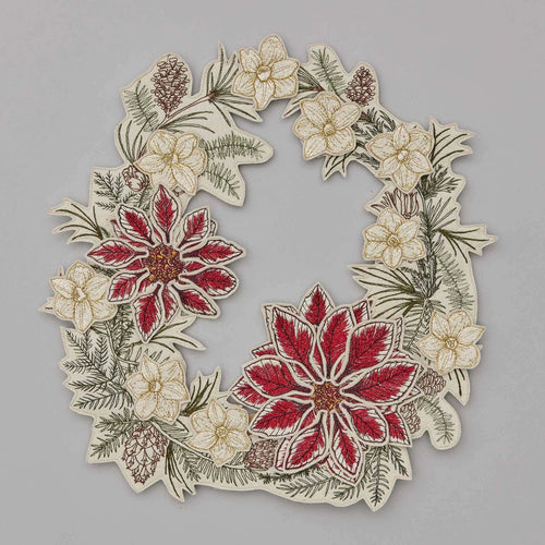 Christmas Flowers Wreath - Bon Ton goods