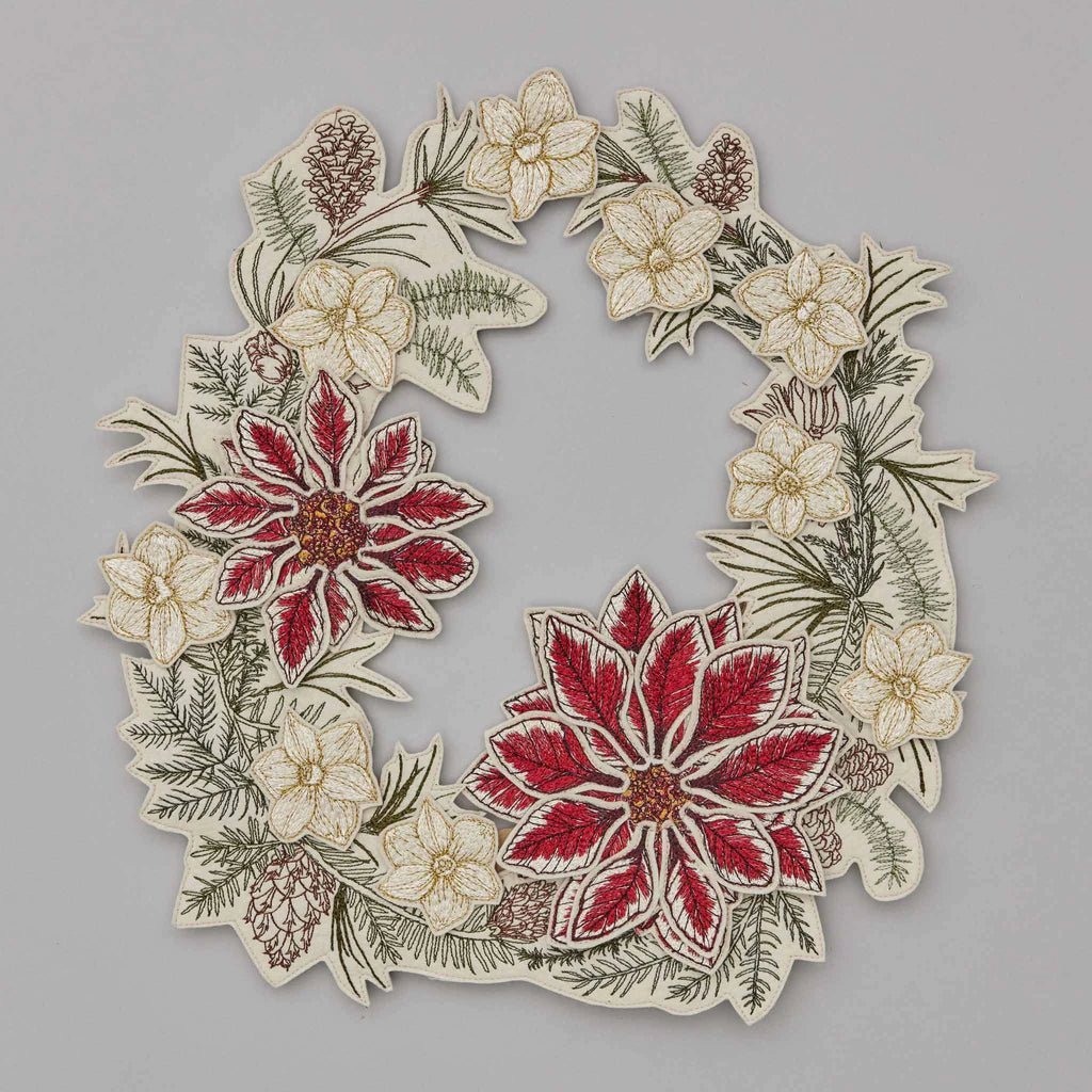 Christmas Flowers Wreath | Coral & Tusk - Bon Ton goods