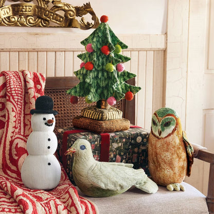 Christmas Tree Pillow with Ball Ornaments | John Derian - Bon Ton goods