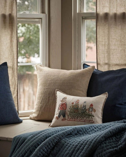 Christmas Tree Sled Pillow | Coral & Tusk - Bon Ton goods