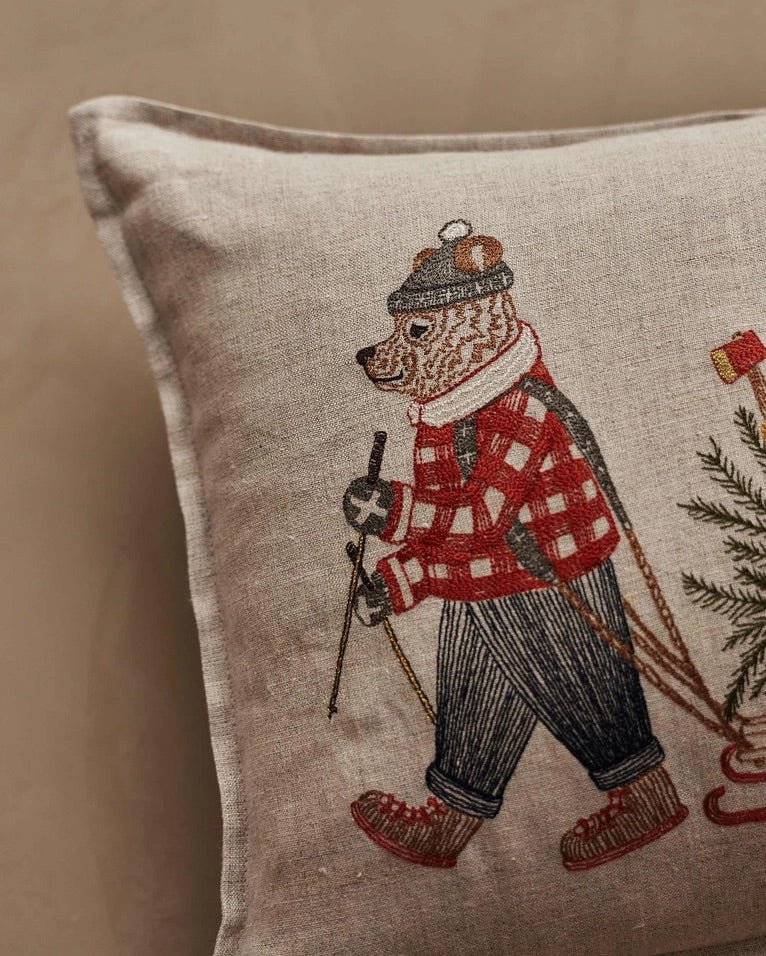 Christmas Tree Sled Pillow | Coral & Tusk - Bon Ton goods