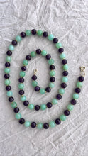 Load image into Gallery viewer, Chrysoprase and Amethyst Necklace - Bon Ton goods
