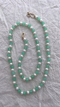 Load image into Gallery viewer, Chrysoprase and White Pearl Necklace - Bon Ton goods
