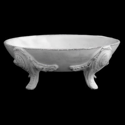 Cléopâtre Dish with Feet | Astier de Villatte - Bon Ton goods