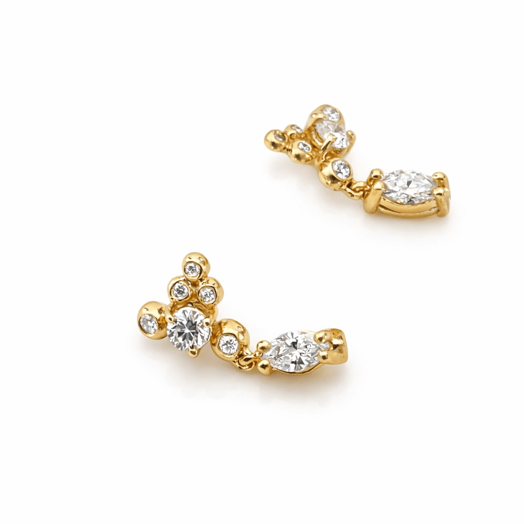 Cluster Diamond Dangling | Mikkel Brøgger - Bon Ton goods