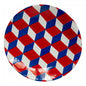 Commune de Paris Tricolore Cubes Saucer, Set of 3 | Astier de Villatte: Exclusive Pre-Order Item - BON TON goods