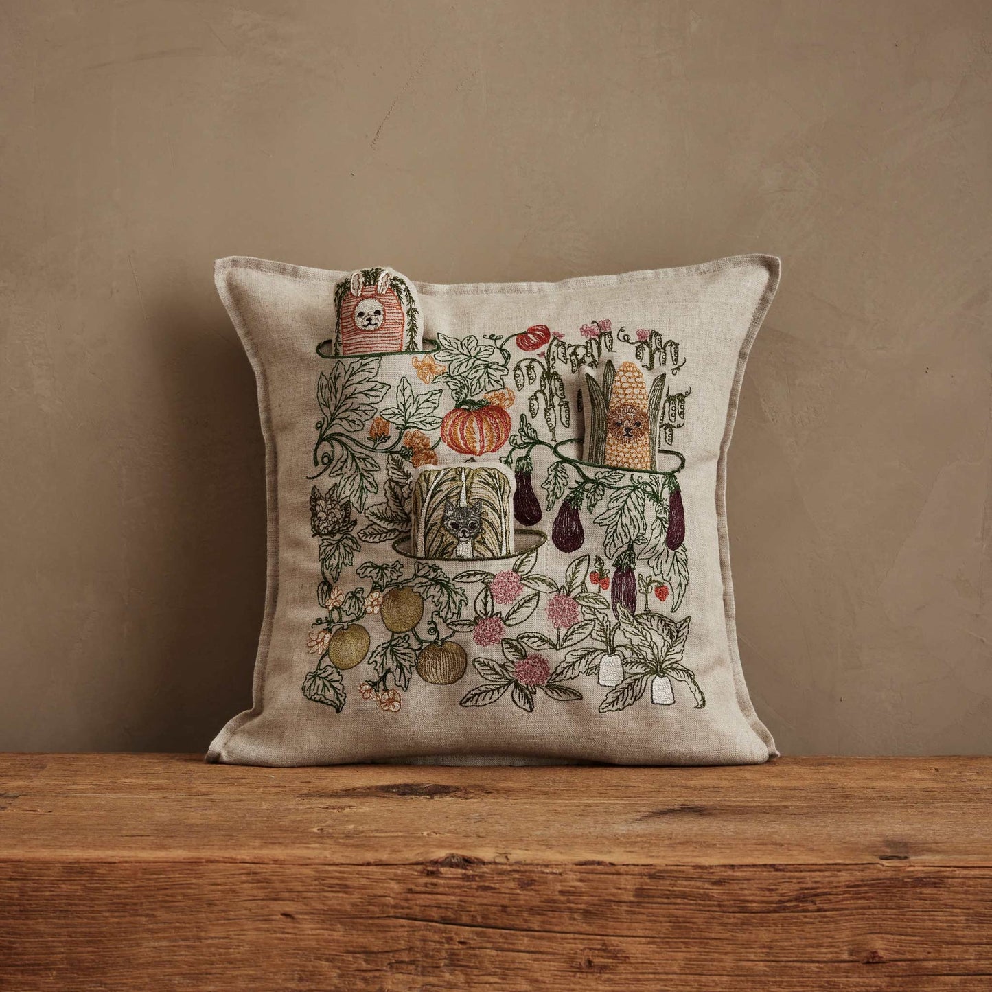 Garden Patch Pocket Pillow by Coral & Tusk, product view