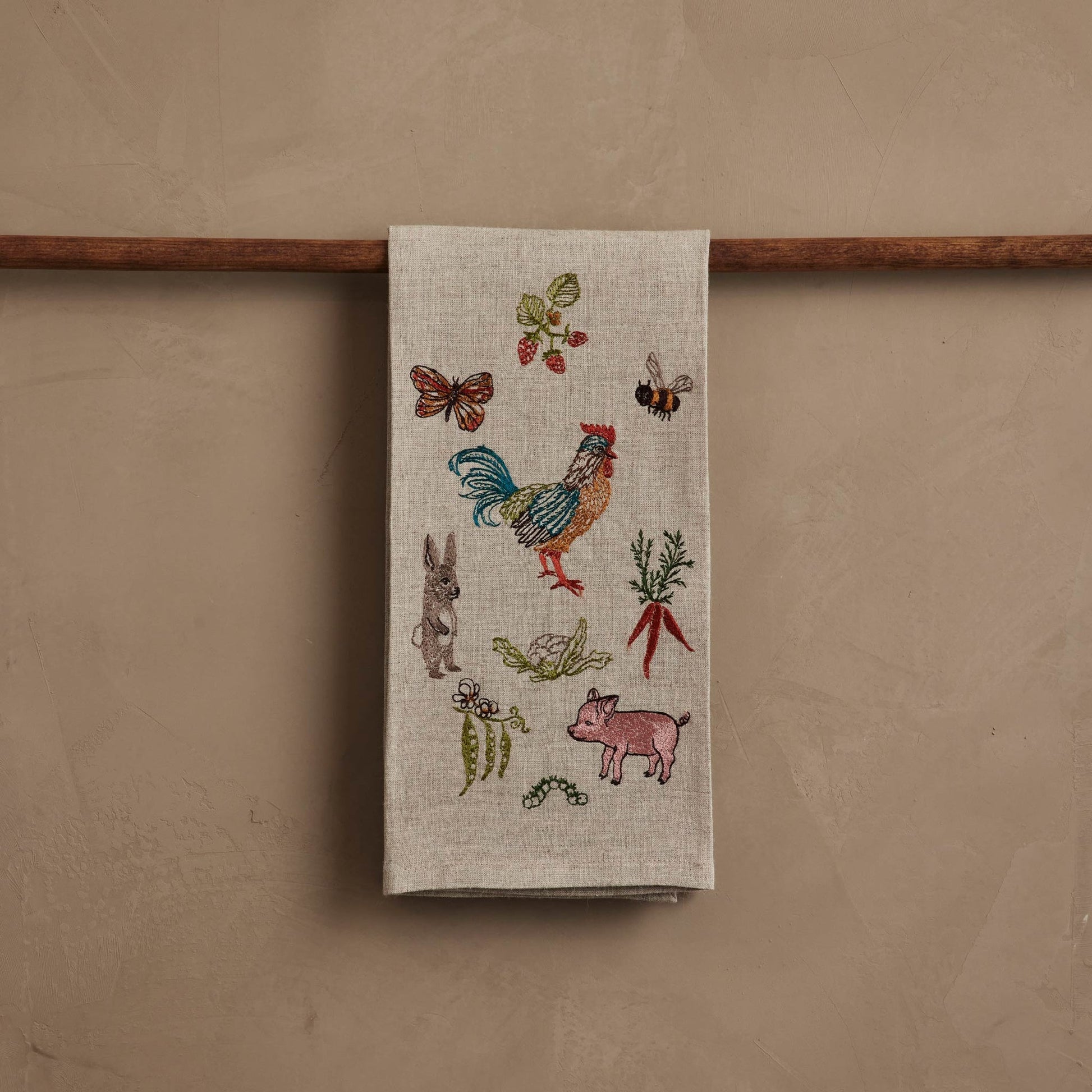 Garden Gathering Tea Towel by Coral & Tusk, product view