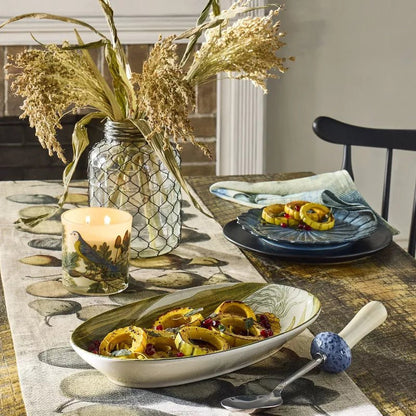 Corn Stoneware Oval Serving Bowl | John Derian - Bon Ton goods