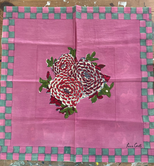 Corolla Frida Purple Napkins | Lisa Corti - Bon Ton goods