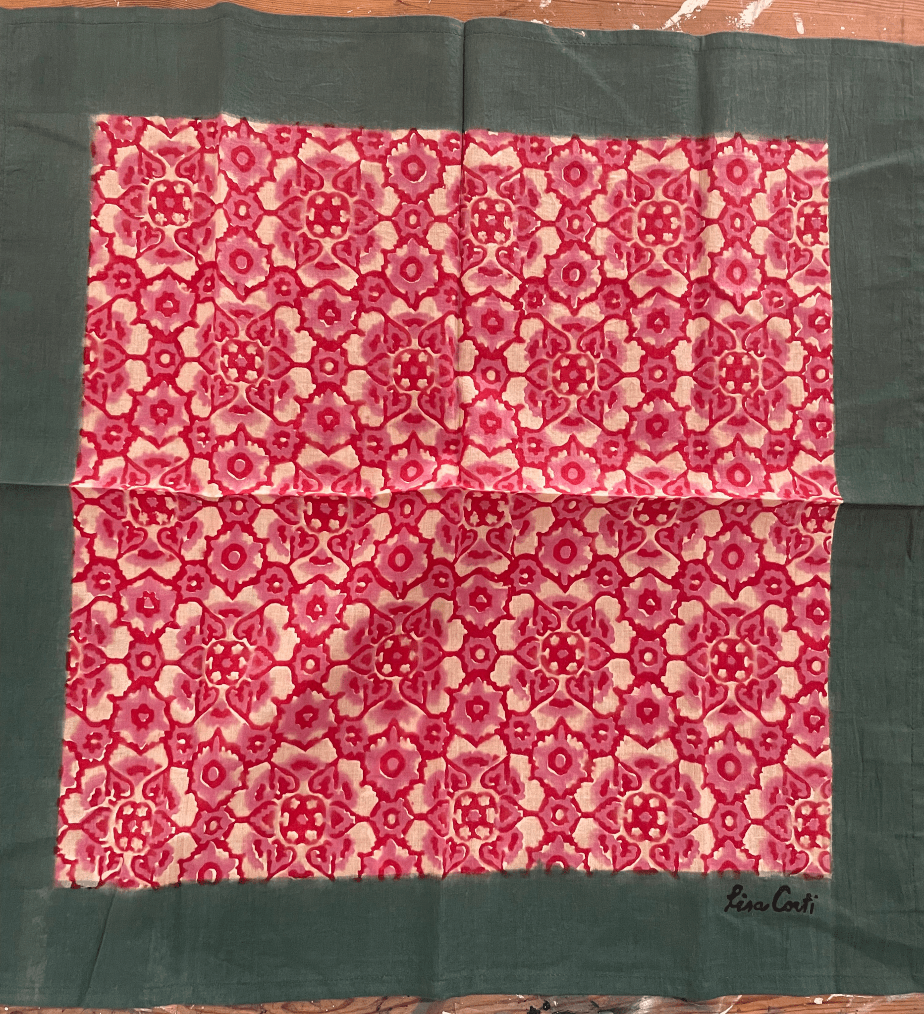 Corolla Frida Purple Napkins | Lisa Corti - Bon Ton goods