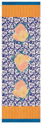 Arabesque Corolla Blue Natural - Table Runner | Lisa Corti