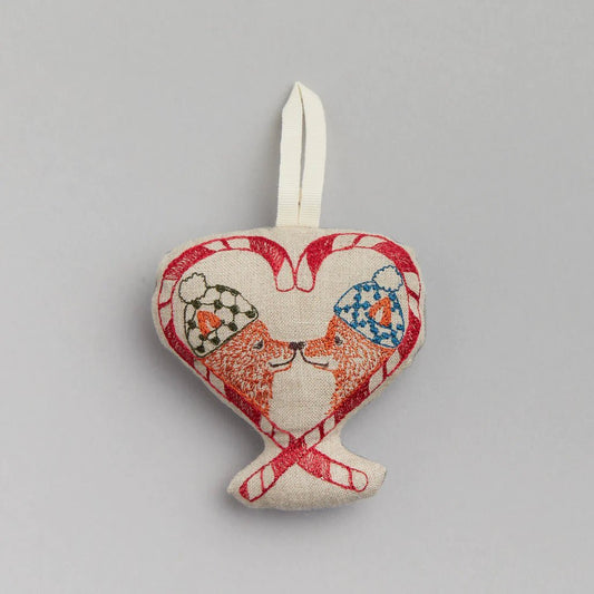 Cozy Foxes Ornament | Coral & Tusk - Bon Ton goods