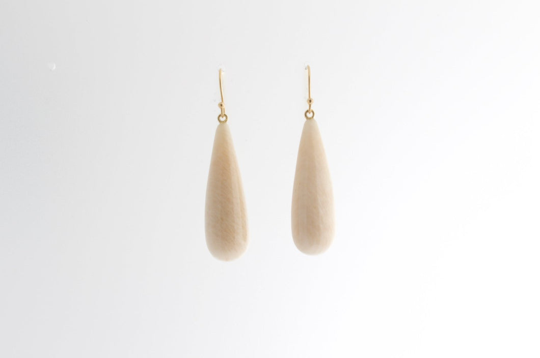 Cream Amazonite Earrings - Bon Ton goods