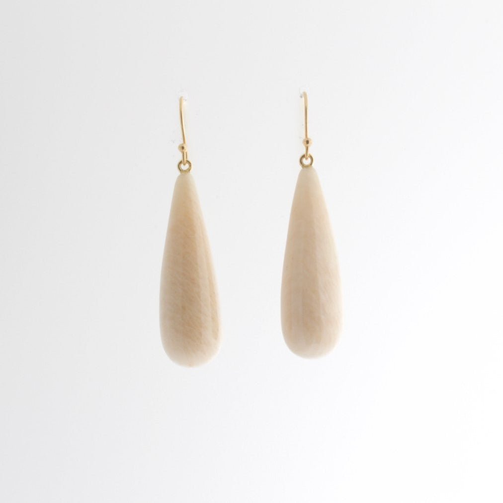 Cream Amazonite Earrings | Mikkel Brøgger - Bon Ton goods