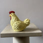 Cream Yellow Small Glitter Chicken | Ino Schaller - Bon Ton goods