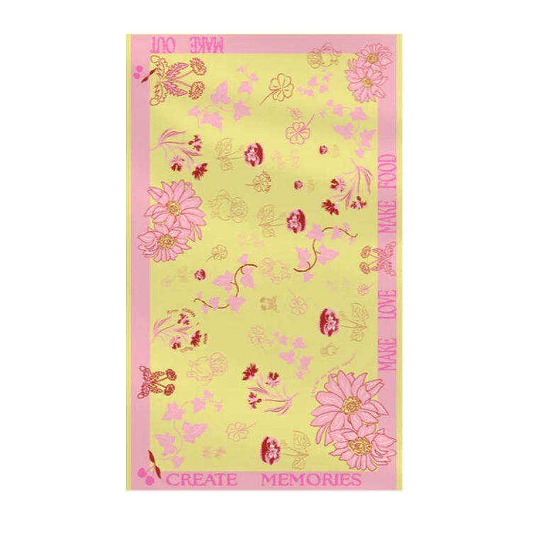 Create Memories Tablecloth (Pink & Yellow) - NojiNoji - Bon Ton goods