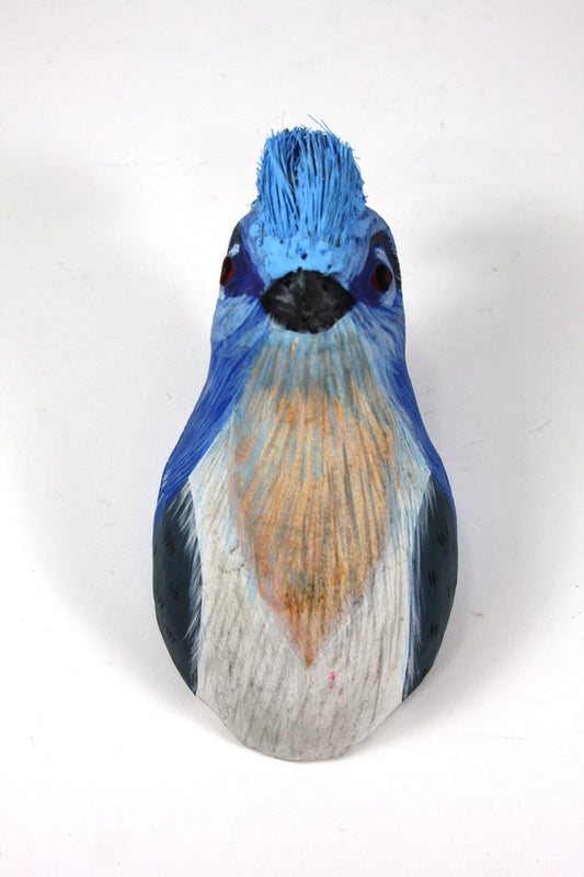 Crested Bird Trophy - Blue - Bon Ton goods