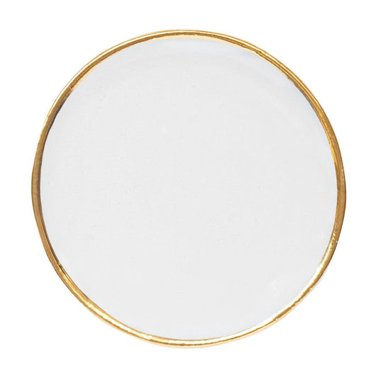 Crésus Dessert Plate, Set of 6 | Astier de Villatte: Exclusive Pre-Order Item - Bon Ton goods