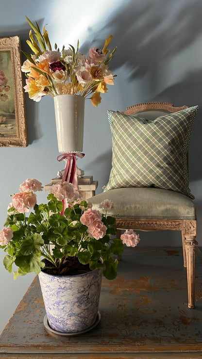 Crown Lily Canvas Cushion | John Derian - Bon Ton goods