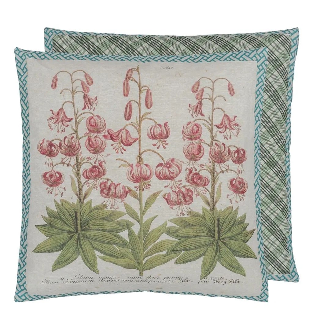 Crown Lily Canvas Cushion | John Derian - Bon Ton goods