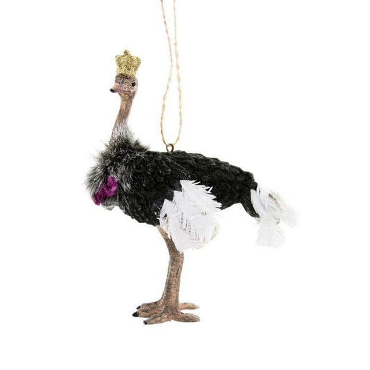 Crowned Ostrich | Christmas Ornament - Bon Ton goods