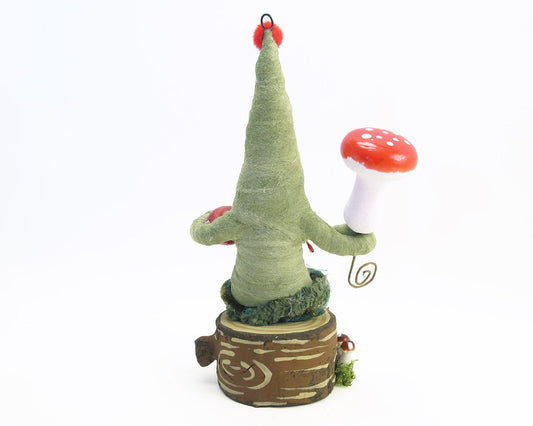 Crying Woodland Elf Child | Vintage by Crystal Spun Cotton Figure - Bon Ton goods