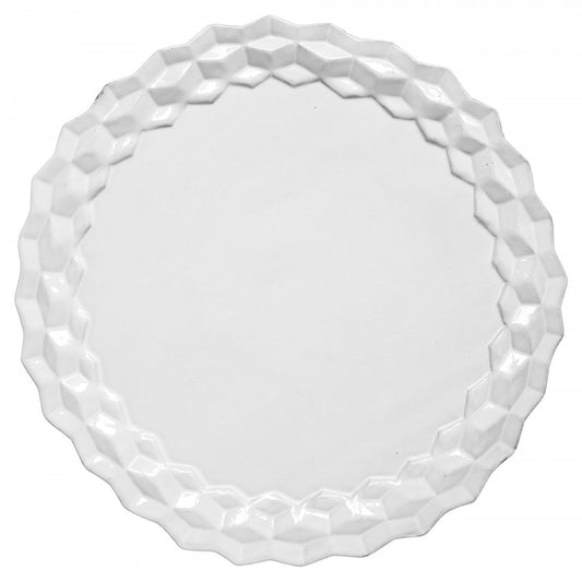 Cube Dinner Plate, Set of 6 | Astier de Villatte: Exclusive Pre-Order Item - Bon Ton goods