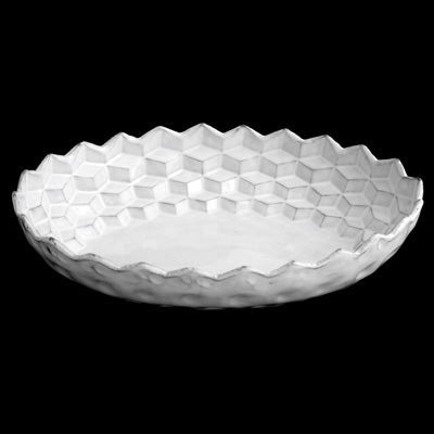 Cube Oval Salad Bowl | Astier de Villatte: Exclusive Pre-Order Item - Bon Ton goods
