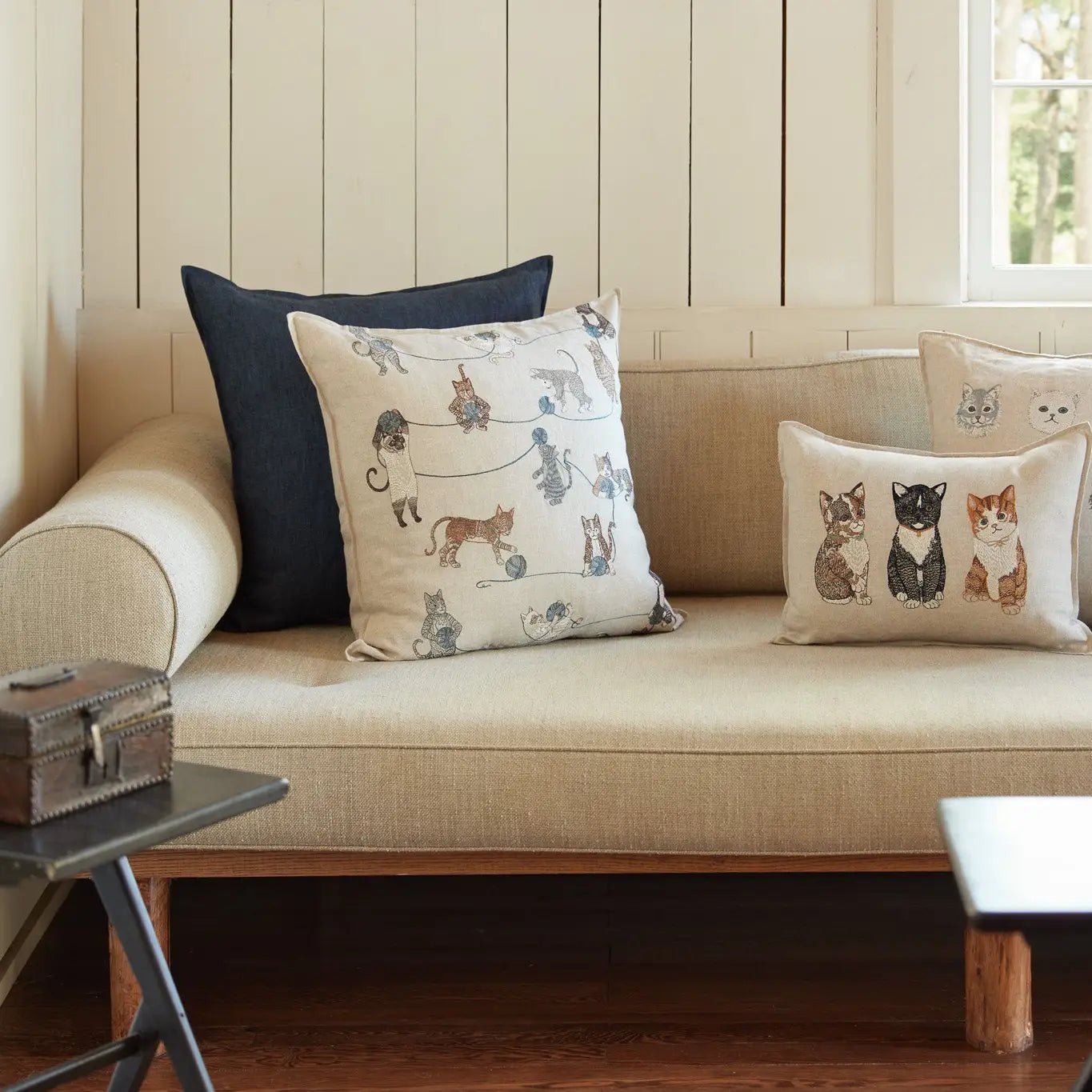 Cute Kittens Pillow | Coral & Tusk - Bon Ton goods