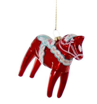 Dala Hest - Red | Christmas Ornament - Bon Ton goods