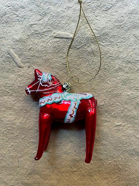 Dala Hest - Red | Christmas Ornament - Bon Ton goods