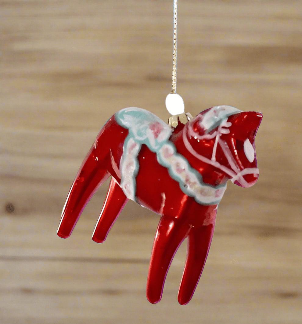 Dala Hest - Red | Christmas Ornament - Bon Ton goods