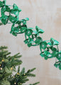 Dandelion Kathmandu - Swedish Garland, Green and White | Christmas Ornament - Bon Ton goods