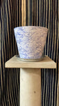 Dark Blue Bendtsen Pot Marbleized | Handmade Erik Bendtsen Ceramics - Bon Ton goods