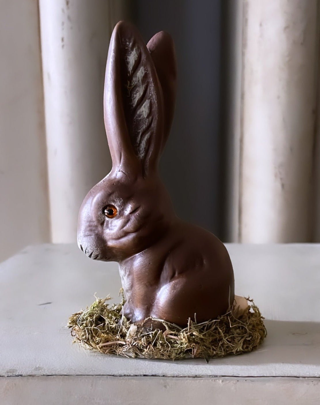 Dark Brown Bunny Sitting on Grass | Ino Schaller - Bon Ton goods