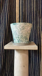 Dark Green Bendtsen Pot Marbleized | Handmade Erik Bendtsen Ceramics - Bon Ton goods