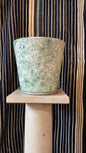 Dark Green Bendtsen Pot Marbleized | Handmade Erik Bendtsen Ceramics - Bon Ton goods