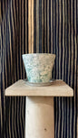 Dark Green Bendtsen Pot Marbleized | Handmade Erik Bendtsen Ceramics - Bon Ton goods