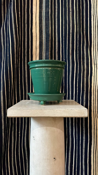 Dark Green Faaborg Pot | Handmade Erik Bendtsen Ceramics - Bon Ton goods