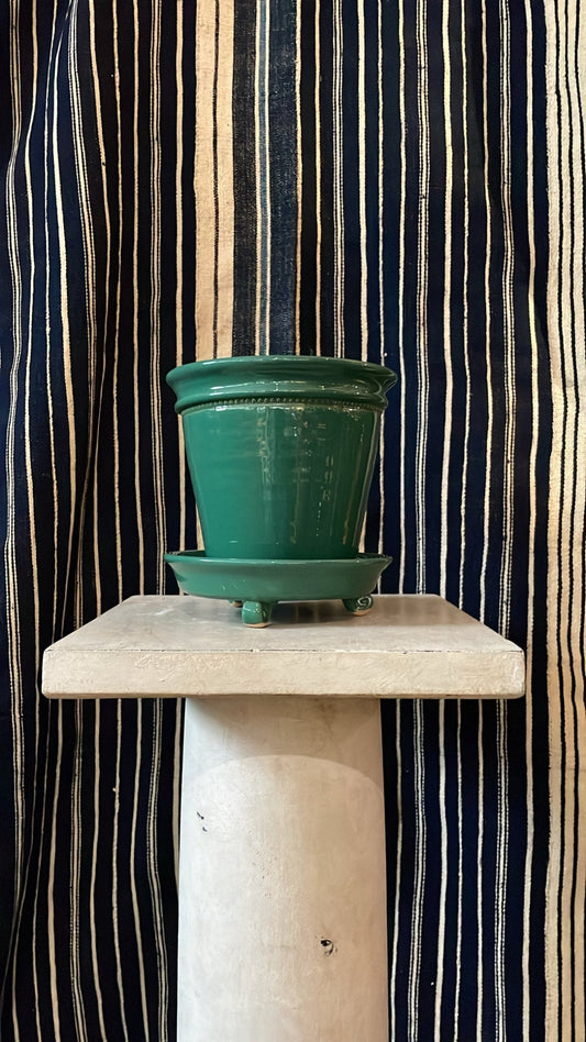 Dark Green Faaborg Pot | Handmade Erik Bendtsen Ceramics - Bon Ton goods