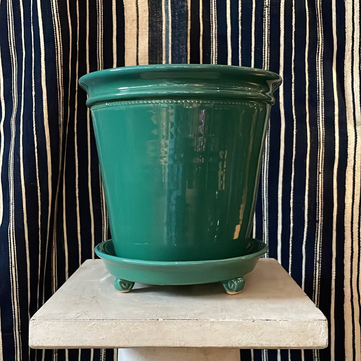 Dark Green Faaborg Pot | Handmade Erik Bendtsen Ceramics - Bon Ton goods